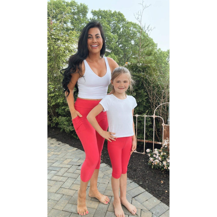 Hot Pink CAPRI Collection Luxe Leggings