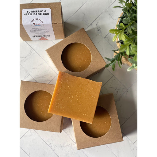 Lustful Bath, LLC TURMERIC & NEEM FACE BAR Cold Process Soap