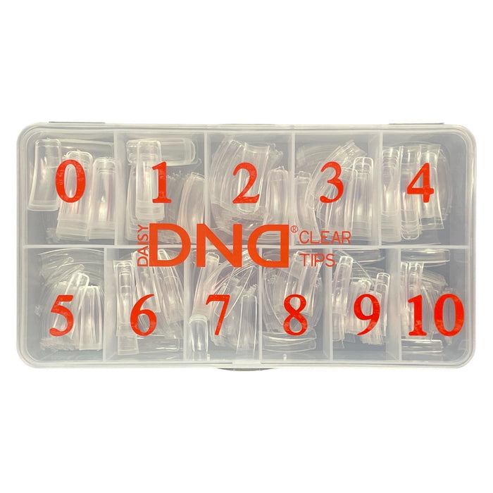 DND Acrylic Nail Tips Box 0 to 10 – Clear 2oz