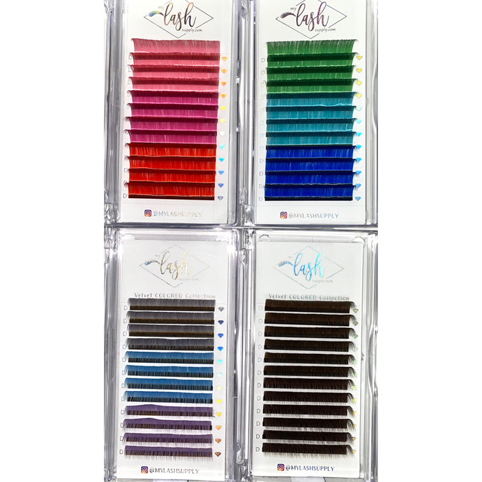 My Lash Supply - My Lash Supply - Mixed Colors Velvet Colored Collection 0.05