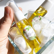 Green + Lovely Mini Sampler + Travel Size /// Better than Butter Pregnancy Belly Oil - 1/2 oz Pregnancy Belly Oil