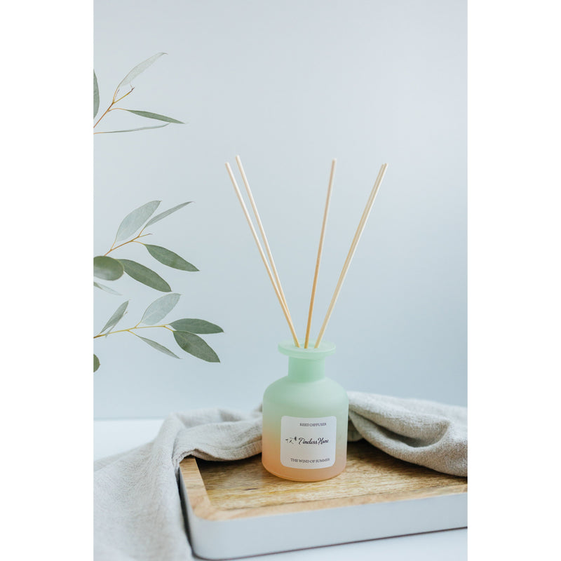 Timeless Organics Skin Care Reed Diffuser - The Wind of Summer Light Gray