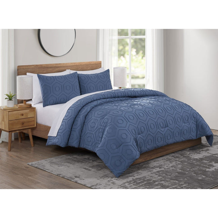 Shopbobbys Jade + Oake Asher Modern Hexagon Microfiber Comforter Set