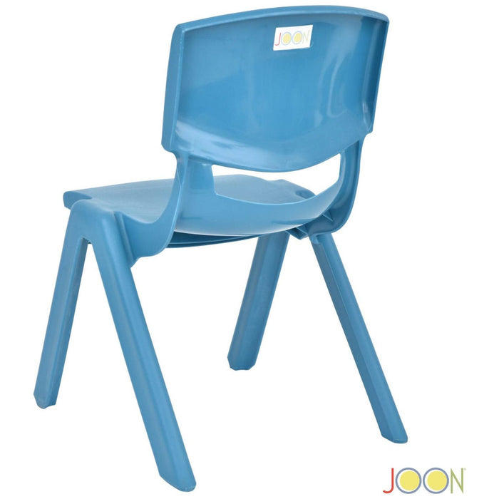 Shopbobbys Joon Stackable Plastic Kids Learning Chairs, Sky Blue, 20.5X12.75X11 Inches, 2-Pack (Pack Of 2)