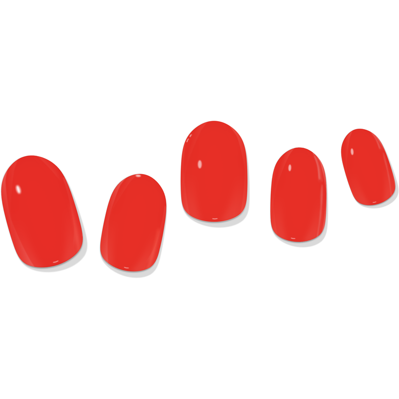laurenbbeauty Red Solid Gel Nail Wrap Nail Art Kits & Accessories