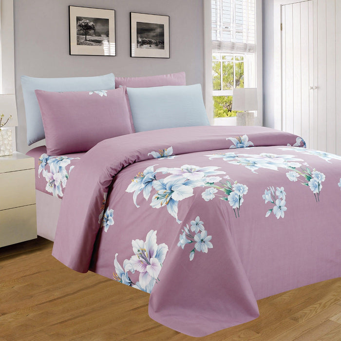 Shopbobbys Premius Lyla Printed Wrinkle Free Microfiber Sheet Set