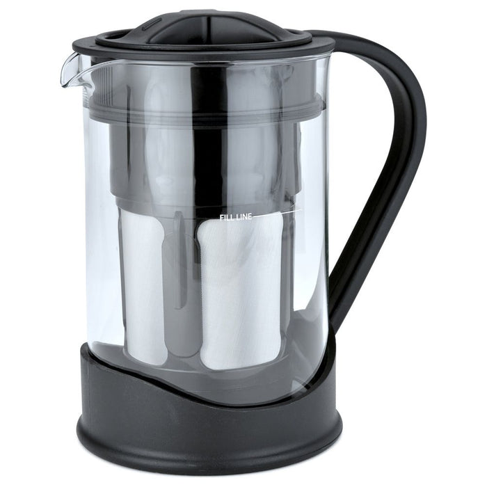 Shopbobbys Spigo Cold Brew Coffee Maker With Borosilicate Glass Pitcher, Black, 1 Liter, 8X5 Inches