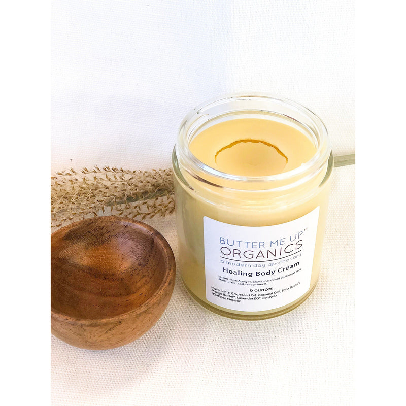 Butter Me Up Organics Healing Body Cream / organic body lotion / winter skin / dry skin / deep moisturizer Body