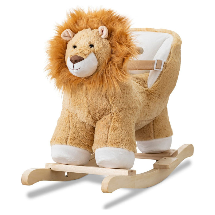 Shopbobbys Joon Roary Ride-On Chair Lion Rocking Horse With Sound Effects, Tan