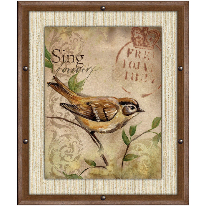 Shopbobbys Premius Sing Forever Framed Wall Art With Buttons, 11X13 Inches