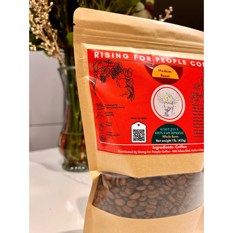 Rising For People Coffee Co. East Java Konang Springs Natural Coffee