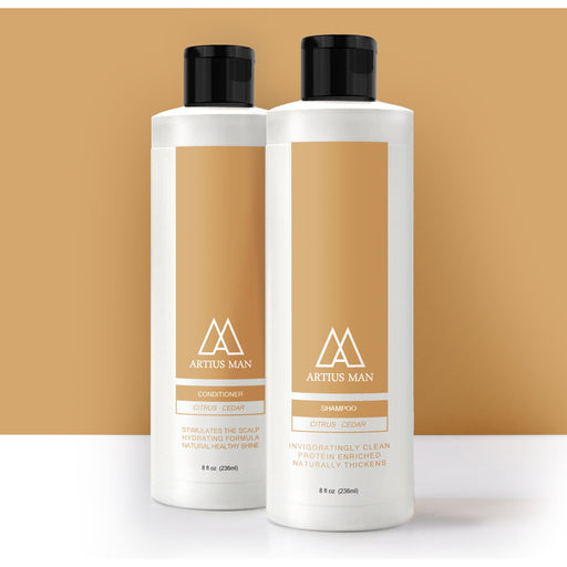 Artius Man - Shampoo & Conditioner Set - Citrus Cedar 8oz