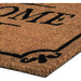 Achim Welcome Printed Coir Doormat, Brown-Black, 18x30 Inches