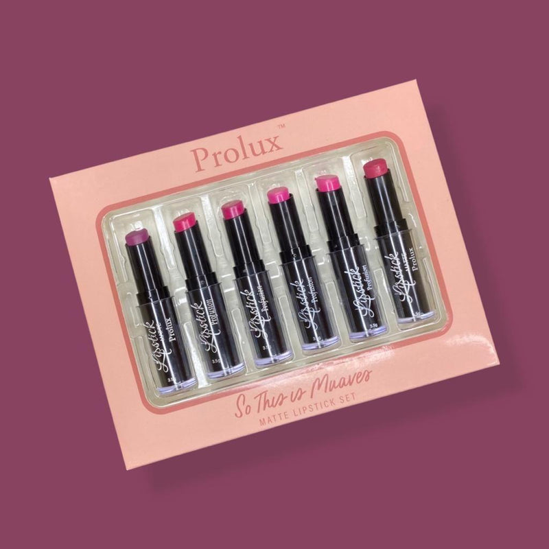 Prolux Cosmetics So This Is Mauves Matte Lipstick Set Lip Stick