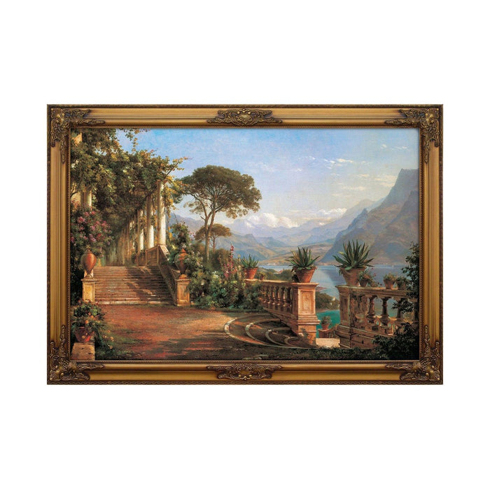 Shopbobbys Premius Landscape Framed Wall Art, Veranda, 41X29 Inches