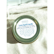 Butter Me Up Organics Love Spell / Intention Candle/ Ritual Candle / Love and Light / Rose Quartz / Crystal Candle Metaphysical