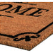 Achim Welcome Printed Coir Doormat, Brown-Black, 18x30 Inches