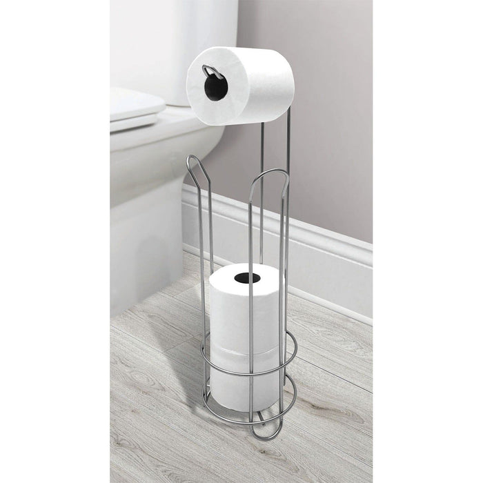 Shopbobbys Premius 4 Roll Toilet Paper Holder With Dispenser, Chrome, 23.75X6 Inches