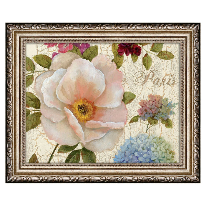 Shopbobbys Premius Floral Small Traditional Framed Wall Art, Pink, 9X11 Inches