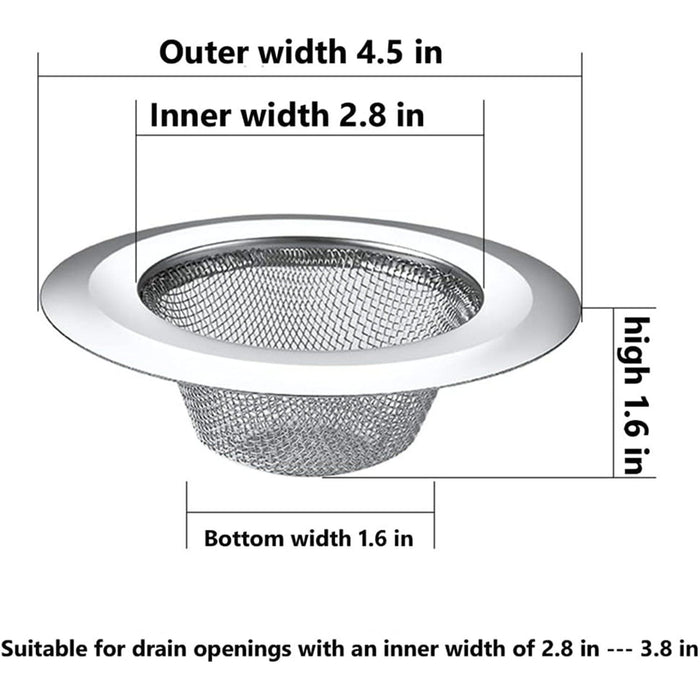 Shopbobbys Premius Stainless Steel Sink Strainer, 2.8 Inches