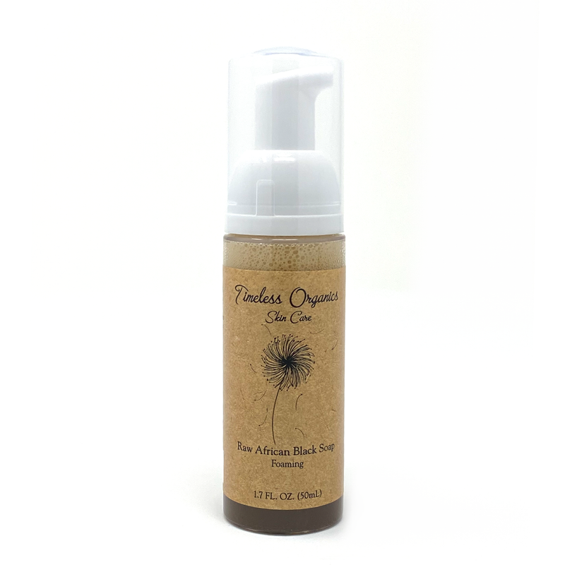 Timeless Organics Skin Care Liquid RAW African Black Soap - Foaming
