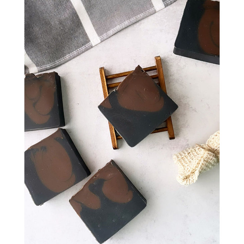 Lustful Bath, LLC BLACK LEATHER HANDCRAFTED SOAP Cold Process Soap