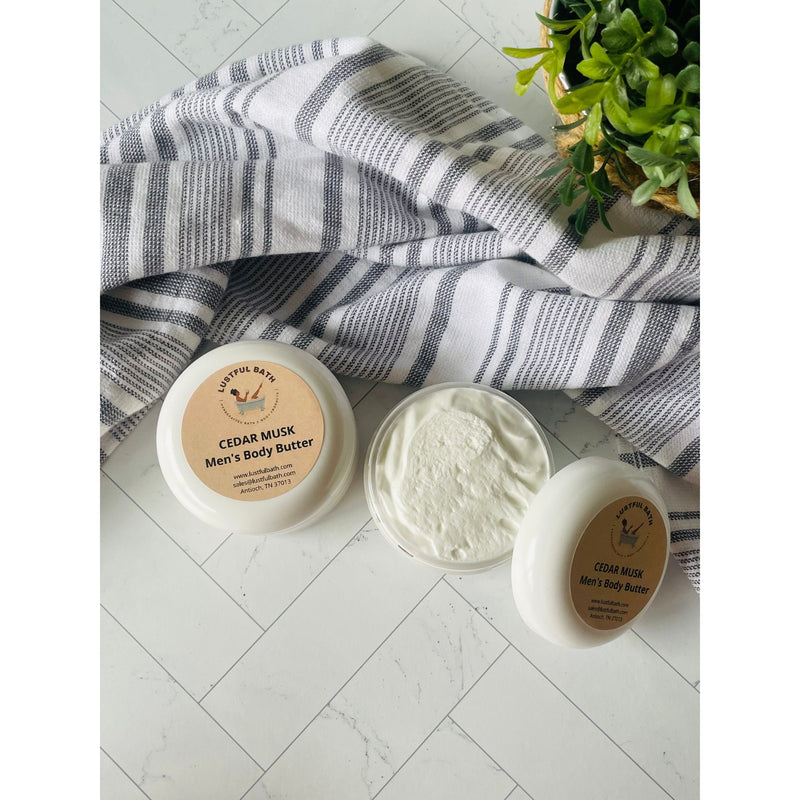 Lustful Bath, LLC CEDAR MUSK MEN'S BODY BUTTER Butters