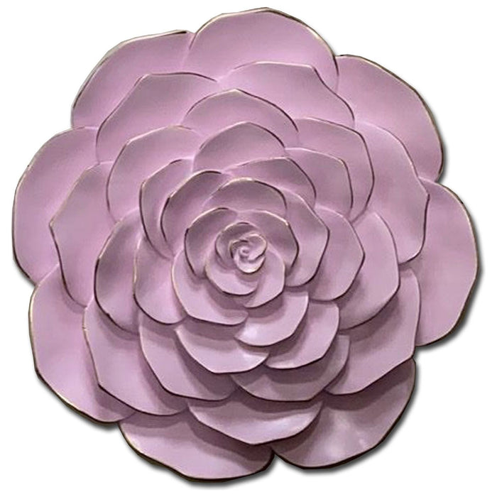 Shopbobbys Premius Resin Pastel Floral Wall Decor, Pink, 12 Inches