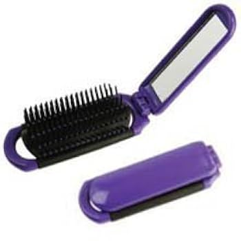 luxor pro Luxor Pro Folding Pop Up Brush with Mirror Hair Brush White Smoke