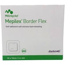 mepilex Mepilex border self absorbent foam dressing 4x4 Box of 5 First Aid