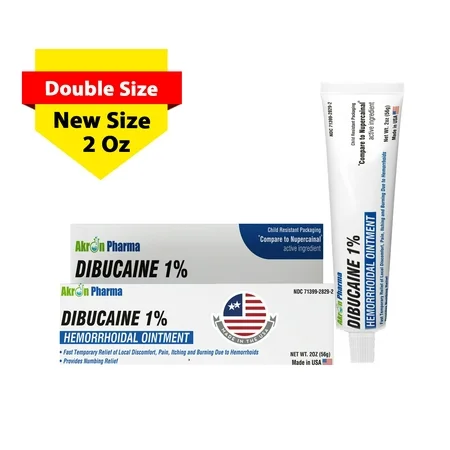 dibucaine Dibucaine 1% Hemorrhoidal &amp; Topical Analgesic Ointment – 2 Oz Health Care