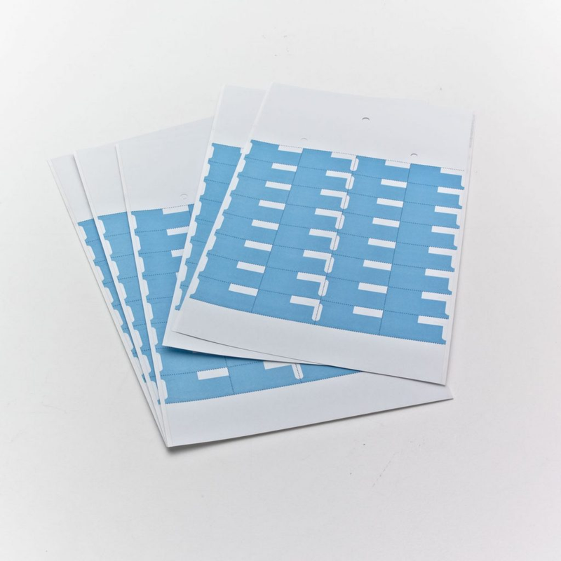 Labels Dispill Permanent 32 cells Labeled-Blue Medical