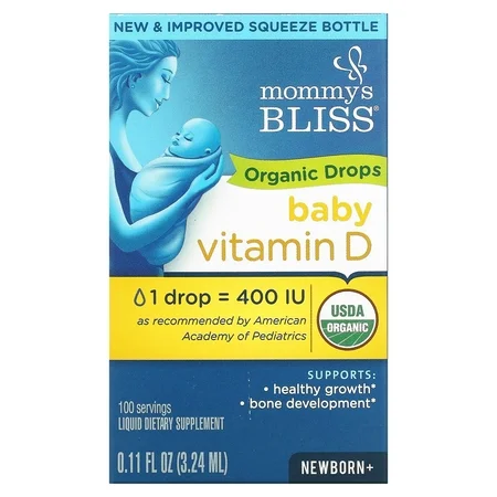 Mommy's Bliss Mom Bls Vita D Dr 3.24Ml  Baby Org Vitamins & Supplements