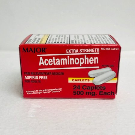 Major Acetaminophen Tb 500mg 24 Cplt Health Care