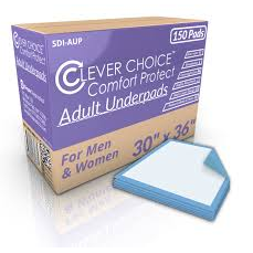 clever choice Clever Choice Comfort Protect Adult Underpads 30" x 36" 25 Pack Incontinence Aids