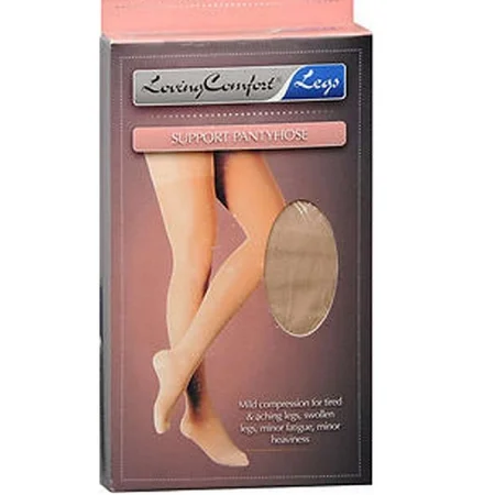 Loving Comfort Loving Comfort Support Pantyhose 20-30mmHg (Beige) X-Tall Hosiery