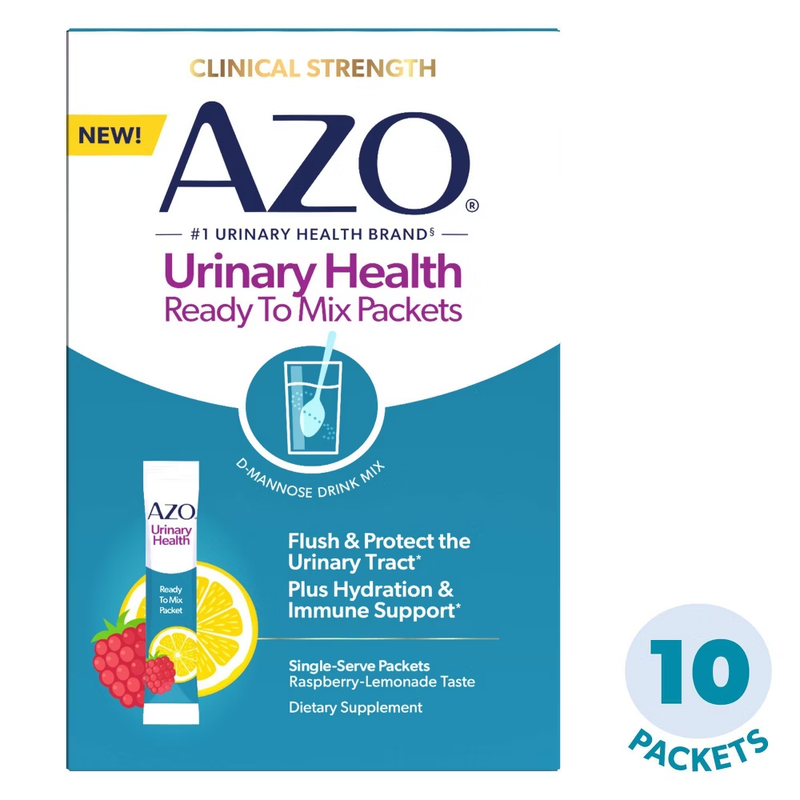 AZO AZO Urinary Health® Drink Mix – Raspberry Lemonade (10 Count) Vitamins & Supplements