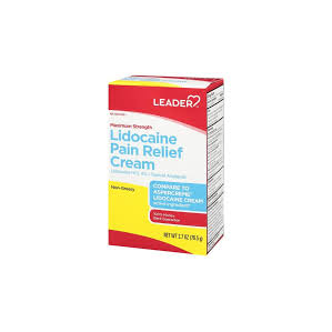 Leader Maximum Strength Lidocaine Pain Relief Cream 4%