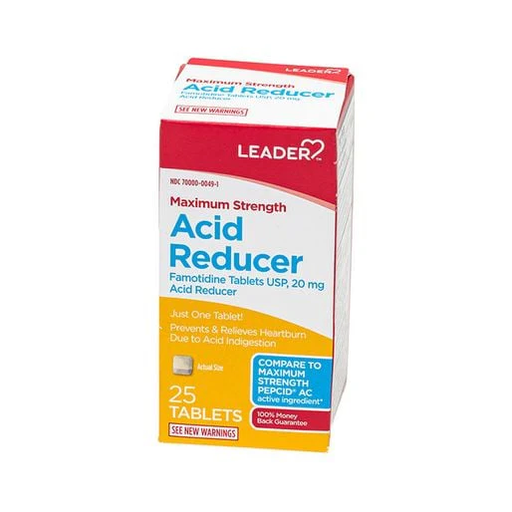 Leader Leader Maximum Strength Acid Reducer (Famotidine 20 mg) Health Care