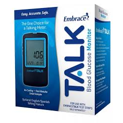 embrace Embrace® TALK Blue Glucose Monitoring Pro Pack Biometric Monitors