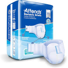 Attends Attends® Bariatric Briefs – Size 3XL (8-Tab System) Incontinence Aids