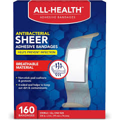 Leader LDR® Sheer Adhesive Bandages - 3/4" X 3" (100 count) first aid