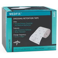 MedFix Medline MedFix™ Retention Tape – 4 in 11 yd (Latex-Free) First Aid