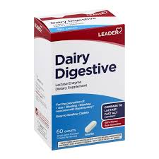Leader Leader™ Fast Acting Lactase Enzyme – Digestive Support (60 Caplets) Vitamins & Supplements