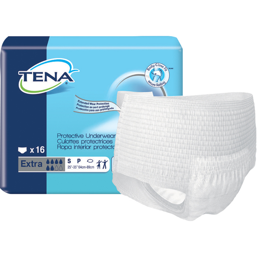 Tena TENA® Protective Underwear Extra – Maximum Absorbency (64 Count: 4 Packs of 16, Small) Incontinence Aids