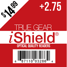 True Rescue True Gear iShield LS Safety Readers – +2.75 Magnification (Clear) Glasses
