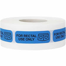 safety "FOR RECTAL USE ONLY" Safety Label / Warning Medical Supplies