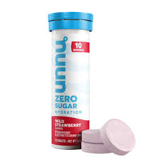 Nuun Nuun Sport: Zero Sugar – Wild Strawberry (Electrolyte Drink Tablets) Sugar & Sweeteners