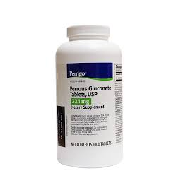ferrus Ferrous Gluconate 324 mg – Iron Supplement (1000 Tablets) Vitamins & Supplements