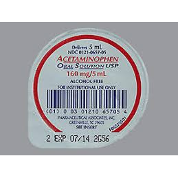 acetaminophen Acetamin SL – Acetaminophen 160 mg / 5 mL (50 x 5 mL Unit Dose) Health